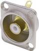 Cinch/RCA embase femelle, contacts droits Neutrik NF2D9 Nombre de pôles: 2 argent, blanc 1 pc(s)