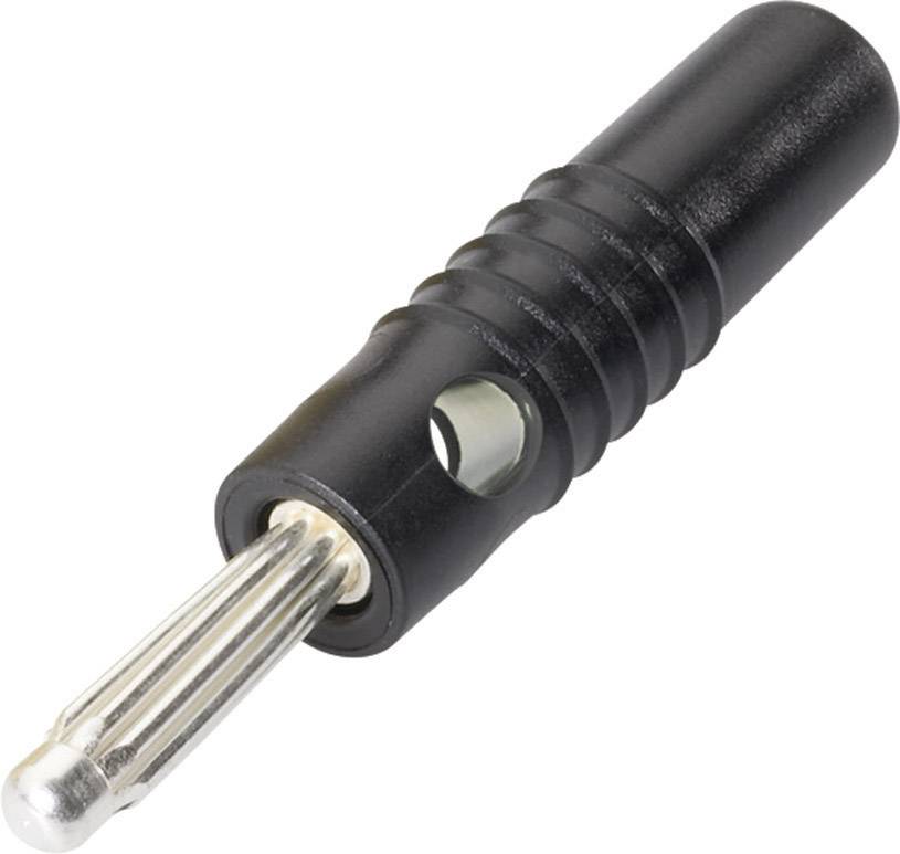 Fiche banane mâle Ø de la broche: 4 mm Schnepp L 4004 L SCHWARZ noir 1 pc(s)