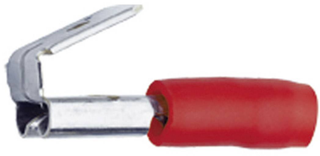 Cosse clip 6.3 mm x 0.8 mm Klauke 720AZ avec dérivation 180 ° partiellement isolé rouge 1 pc(s)