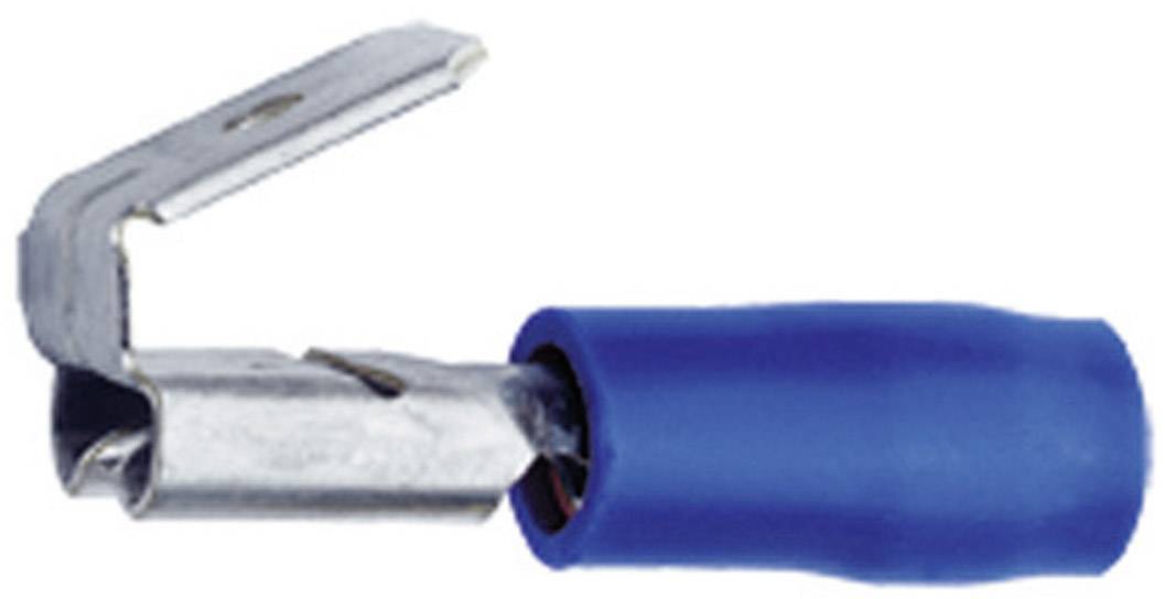 Cosse clip 6.3 mm x 0.8 mm Klauke 730AZ avec dérivation 180 ° partiellement isolé bleu 1 pc(s)