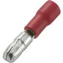 Cosse cylindrique mâle TRU COMPONENTS MPD1.25-156 1572193 0.50 mm² 1 mm² Ø de la broche: 4 mm partiellement isolé rouge