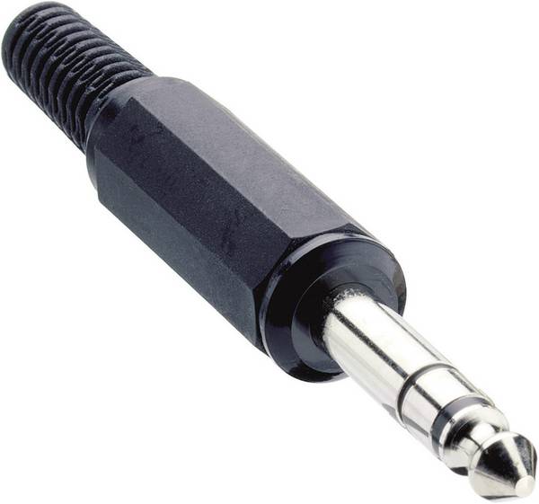 Jack 6.35 mm mâle, droit Lumberg KLS 3 Nombre de pôles: 3 stéréo noir 1 pc(s)