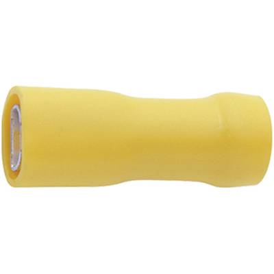 Cosse clip 6.3 mm x 0.8 mm Klauke 750V  180 ° entièrement isolé jaune 1 pc(s) 