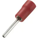 TRU COMPONENTS 739205 Cosse à embout 0.50 mm² 1.50 mm² partiellement isolé rouge 100 pc(s)
