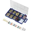 TRU COMPONENTS 739647 Assortiment de cosses à sertir 0.104 mm² 2.50 mm² transparent, noir, rouge, bleu 260 pc(s)