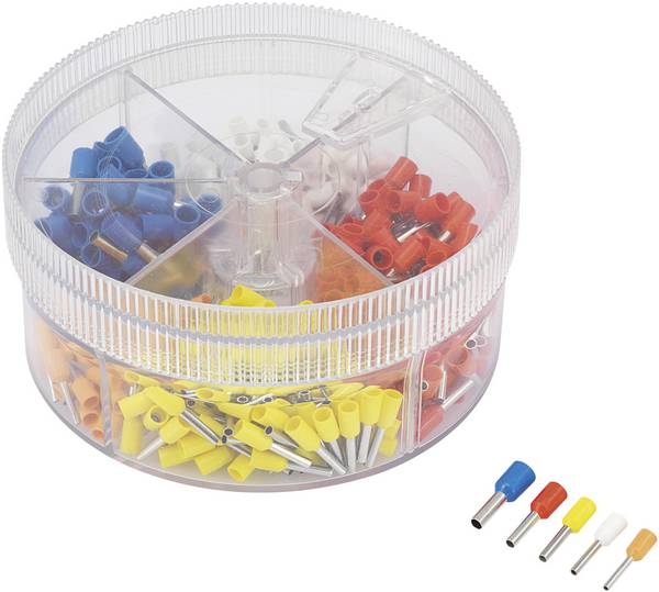 Assortiment d'embouts simples TRU COMPONENTS E400GS 739735   orange, blanc, jaune, rouge, bleu 400 pc(s)