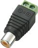 Cinch/RCA femelle, droit TRU COMPONENTS LT-RAC-J 739817 Nombre de pôles: 2 noir 1 pc(s)