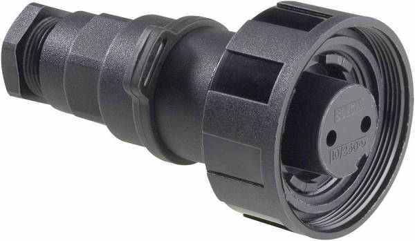 Bulgin  PX0736/S  Cosse cylindrique mâle  femelle, droit  Nombre total de pôles: 2  Série (connecteur rond): PX    1 pc(s)