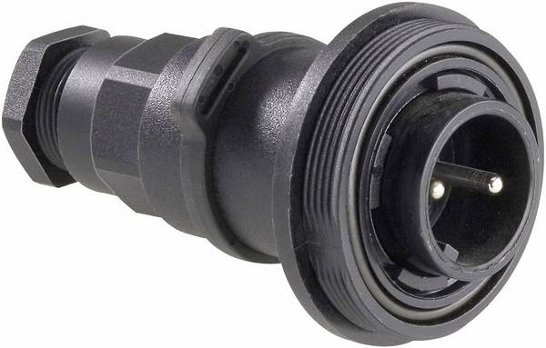 Bulgin  PX0737/P  Cosse cylindrique mâle  mâle, droit  Nombre total de pôles: 2  Série (connecteur rond): PX07    1 pc(s)