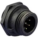 Bulgin PX0412/10P Cosse cylindrique mâle embase mâle Série (connecteur rond): PX04 Nombre total de pôles: 10 1 pc(s)