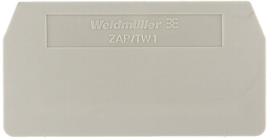 Flasque de fermeture et plaque intermédiaire Weidmüller ZAP/TW 2 DB 1608770000-1 1 pc(s)