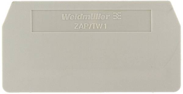 Flasque de fermeture et plaque intermédiaire Weidmüller ZAP/TW 2 DB 1608770000-1 1 pc(s)