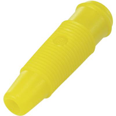 Fiche banane femelle Ø de la broche: 4 mm SCI 741939 jaune 1 pc(s)