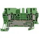 Bloc de jonction de protection Weidmüller ZPE 2.5 1608640000-1 vert-jaune 1 pc(s)