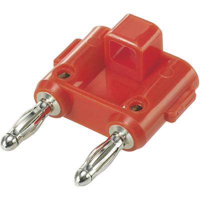 SCI Fiche de liaison rouge Ø de la broche: 4 mm Écartement entre les broches: 19 mm 1 pc(s)-0