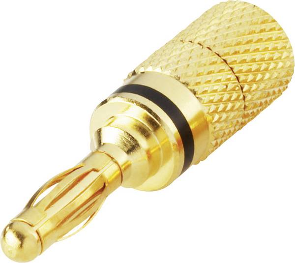 Fiche banane mâle Ø de la broche: 4 mm BKL Electronic 0103028 noir 1 pc(s)