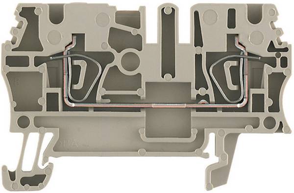 Bloc de jonction de passage Weidmüller ZDU 2.5 1608510000-1 beige foncé 1 pc(s)