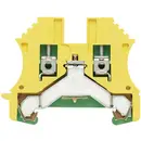 Bloc de jonction de protection Weidmüller WPE 10 1010300000-1 vert-jaune 1 pc(s)