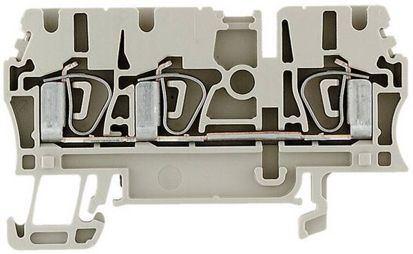 Bloc de jonction de passage Weidmüller ZDU 2.5/3AN 1608540000-1 beige foncé 1 pc(s)