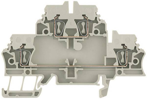 Bloc de jonction double étage Weidmüller ZDK 2.5 1674300000-1 beige foncé 1 pc(s)