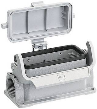 Embase à monter en saillie Han® 16B-asg1-LB-K-21 09300161255 HARTING 1 pc(s) Piece