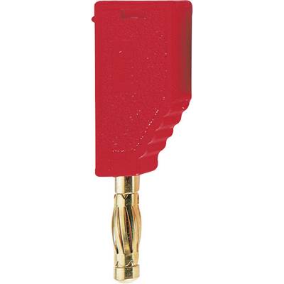 Fiche banane mâle Ø de la broche: 4 mm Stäubli SLS425-A 22.2631-22 rouge 1 pc(s)-0