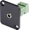 Hicon HI-J35SEFD-S Jack 3.5 mm embase femelle, contacts droits Nombre de pôles: 3 stéréo noir 1 pc(s)