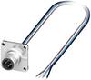 Embase mâle M12 pour capteurs/actionneurs Phoenix Contact SACC-SQ-M12MS-4CON-25F/0,5 1419991 Pôle: 4 Contenu: 1 pc(s)