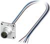 Embase mâle M12 pour capteurs/actionneurs Phoenix Contact SACC-SQ-M12MS-5CON-25F/0,5 1440973 Pôle: 5 Contenu: 1 pc(s)