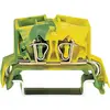 Borne pour conducteur de protection WAGO 264-737 10 mm ressort de traction Affectation: terre vert, jaune 1 pc(s)