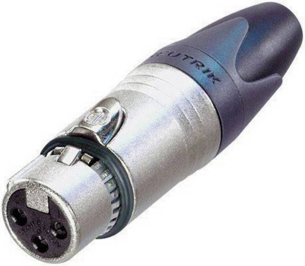 XLR femelle, droit Neutrik NC3FXX-EMC Nombre de pôles: 3 argent 1 pc(s)
