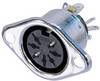 Connecteur rond DIN embase femelle, contacts droits Rean AV NYS326 Nombre de pôles: 7 argent 1 pc(s)