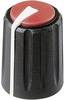 Tête de bouton rotatif Rean AV F 311 S 092 noir, rouge (Ø x H) 11 mm x 15.15 mm 1 pc(s)