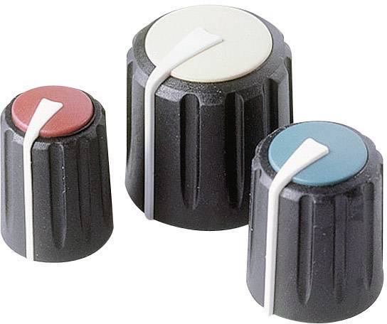 Tête de bouton rotatif Rean AV F 311 S 092 noir, rouge (Ø x H) 11 mm x 15.15 mm 1 pc(s)-1