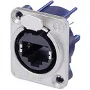 RJ45 connecteur de données série etherCon® D Neutrik NE8FDV RJ45 femelle, droit NE8FDV Pôle: 8P8C nickel 1 pc(s)