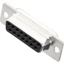 Embase SUB-D femelle 15 pôles MH Connectors 2101-0200-12 180 ° fût à souder 1 pc(s)