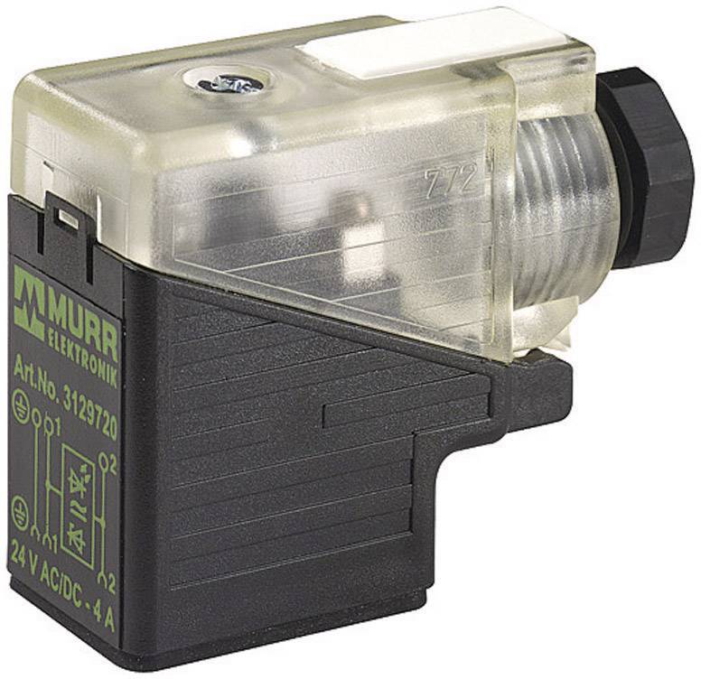 Une connexion enfichable transparente de Murr Elektronik avec le numéro d'article 3129720, adaptée pour 24V AC/DC, 4A.