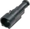 TE Connectivity Boîtier pour contacts mâles série AMP-Superseal 1.5mm Nbr total de pôles 1 Pas: 6 mm 0-282103-1 1 pc(s)
