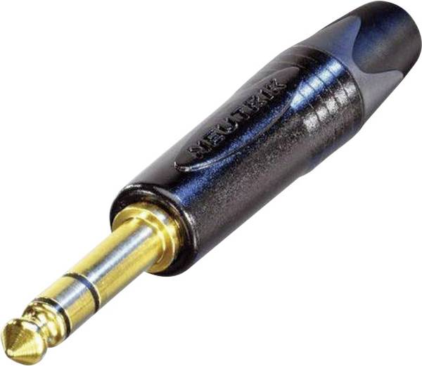 Jack 6.35 mm mâle, droit Neutrik NP3X-B Nombre de pôles: 3 stéréo noir 1 pc(s)