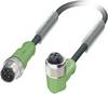 Câble pour capteurs/actionneurs Phoenix Contact SAC-4P-M12MS/ 0,6-PUR/M12FR 1668483 Contenu: 1 pc(s)