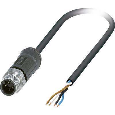 Câbles pour capteurs/actionneurs Pôle: 4 Phoenix Contact SAC-4P-M12MS/10,0-28X SH OD 1454147 1 pc(s)
