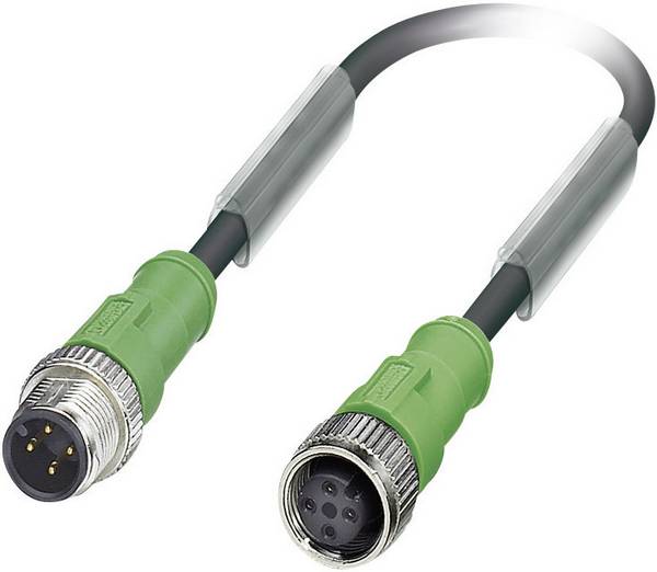 Câble pour capteurs/actionneurs Phoenix Contact SAC-4P-M12MS/ 1,5-PUR/M12FS 1668373  Contenu: 1 pc(s)