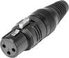 Hicon HI-X3CF-M XLR femelle, droit Nombre de pôles: 3 noir 1 pc(s)