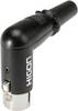 Hicon HI-X3RF-M XLR femelle, coudé Nombre de pôles: 3 noir 1 pc(s)