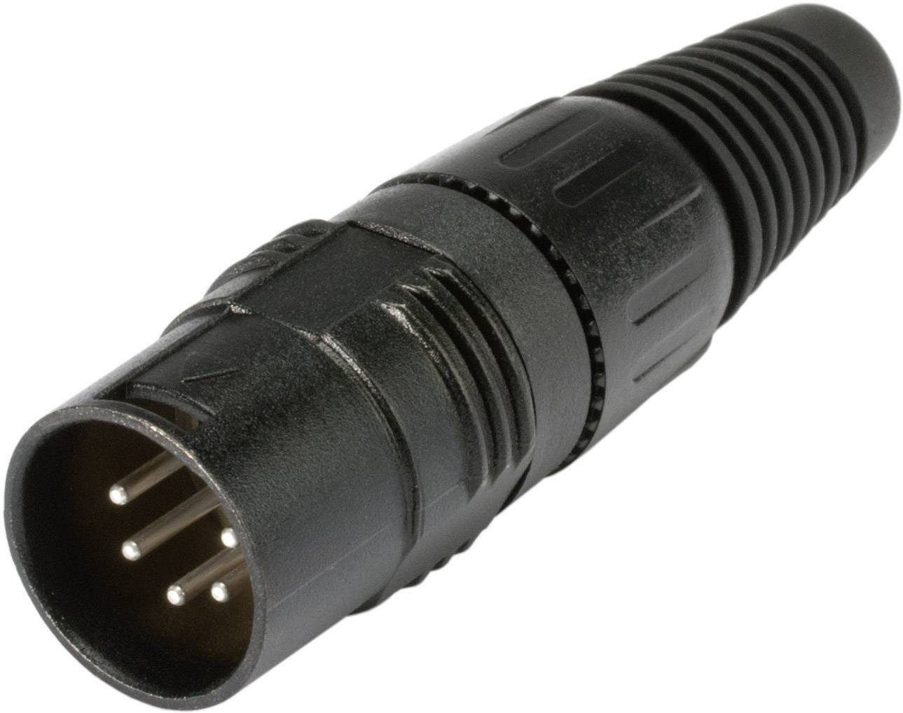 Hicon HI-X5CM-B XLR mâle, droit Nombre de pôles: 5 noir 1 pc(s)