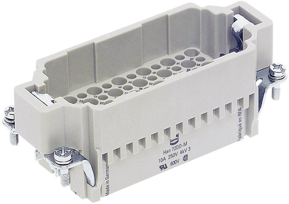 HARTING 09160723001 Insert mâle Han® DD 72 + PE à sertir 1 pc(s)