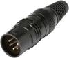 Hicon HI-X5CM-M XLR mâle, droit Nombre de pôles: 5 noir 1 pc(s)