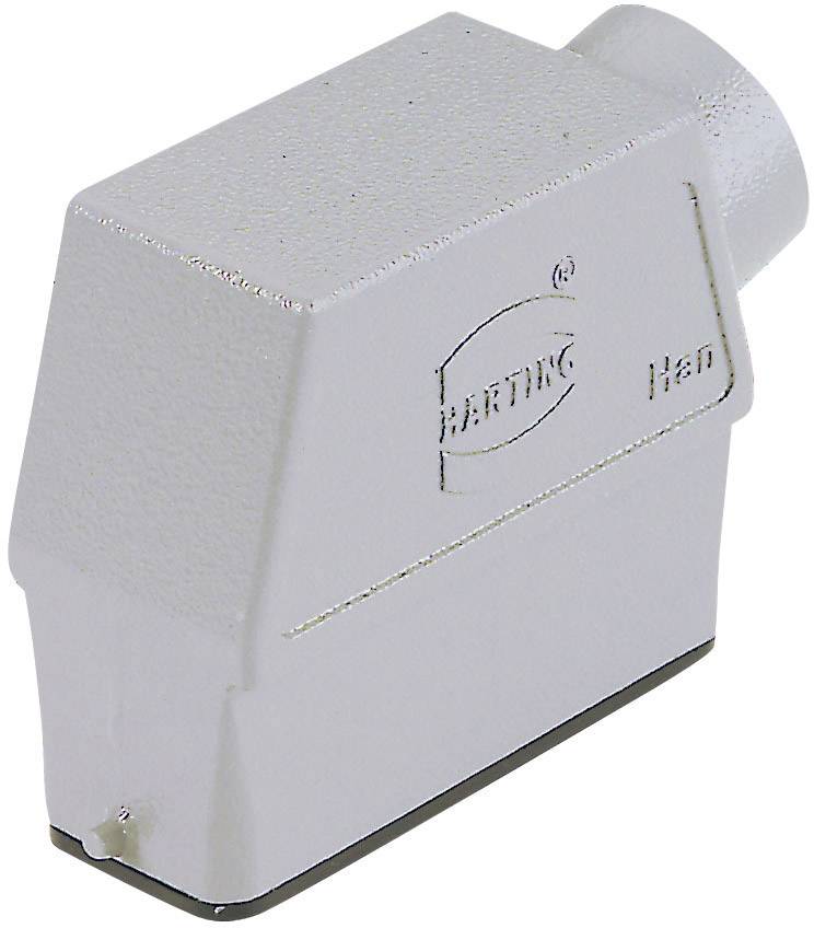 Boîtier rectangulaire gris d'un connecteur industriel avec logo et numéro de modèle sur le côté.