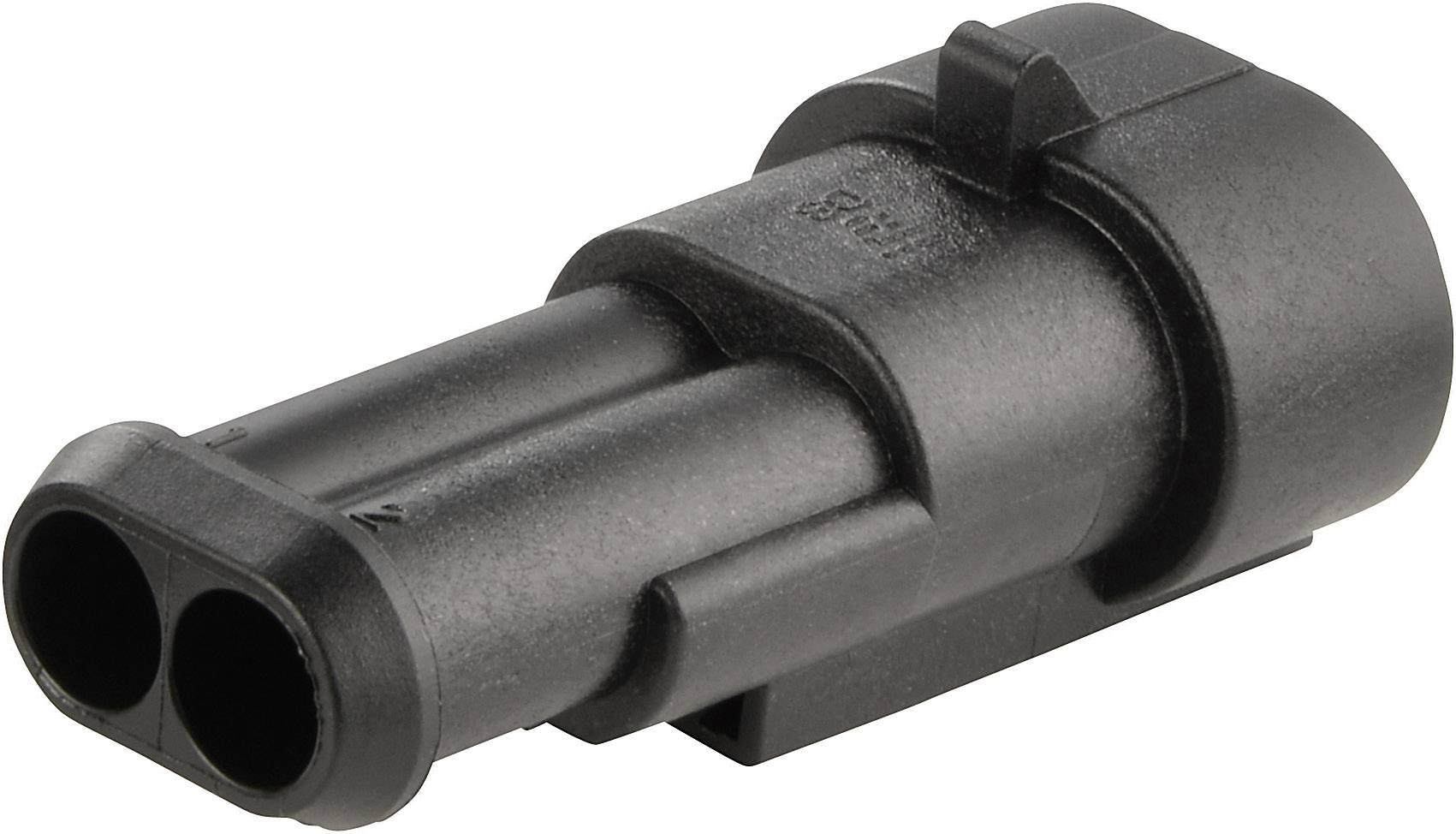 Boîtier pour contacts mâles série AMP-Superseal 1.5mm TE Connectivity 282104-1 Nbr total de pôles 2 Pas: 6 mm 1 pc(s)