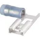 Cosse clip 6.3 mm x 0.8 mm TE Connectivity PIDG-FASTON 156666-1 90 ° partiellement isolé bleu 1 pc(s)